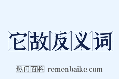 它故反义词是什么意思的图片